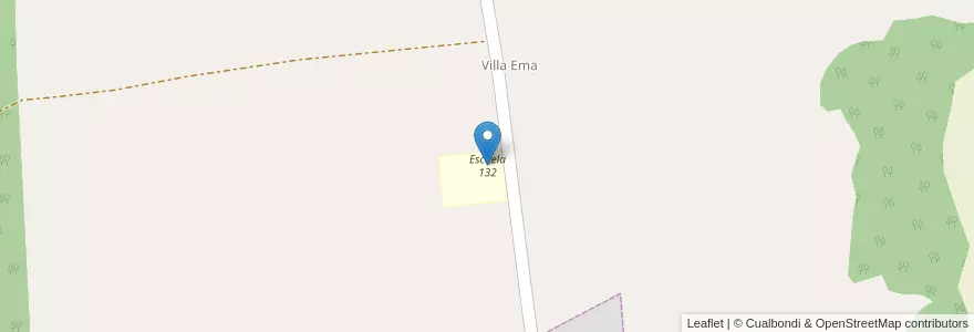 Mapa de ubicacion de Escuela 132 en アルゼンチン, ミシオネス州, Departamento San Ignacio, Municipio De San Ignacio.