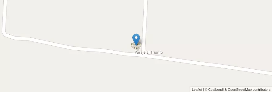 Mapa de ubicacion de Escuela 134 en アルゼンチン, ミシオネス州, Departamento San Ignacio, Municipio De San Ignacio.