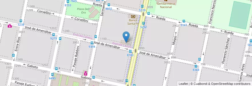 Mapa de ubicacion de Escuela 135 Coronel Manuel Dorrego en Argentine, Santa Fe, Departamento Rosario, Municipio De Rosario, Rosario.