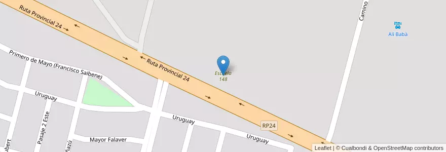 Mapa de ubicacion de Escuela 148 en 아르헨티나, San Luis, General Pedernera, Villa Mercedes, Municipio De Villa Mercedes.