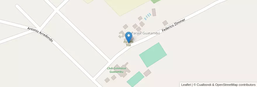 Mapa de ubicacion de Escuela 156 en 阿根廷, Misiones, Departamento Montecarlo, Municipio De Montecarlo.