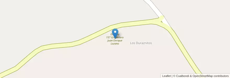 Mapa de ubicacion de Escuela 157 Granadero Juan Enrique Lozano en Arjantin, San Luis, Junín.