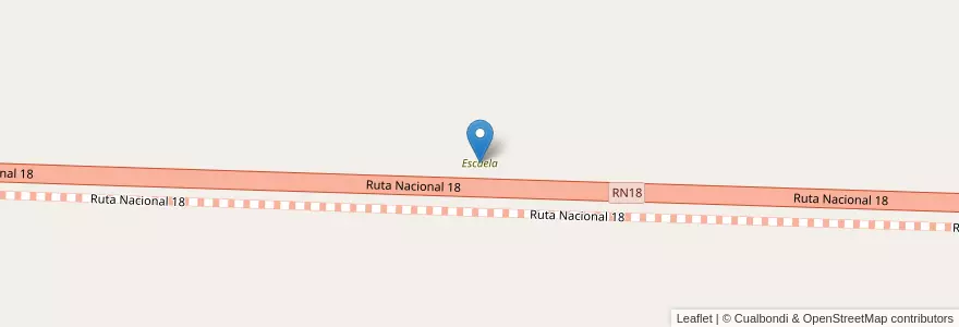 Mapa de ubicacion de Escuela en الأرجنتين, إنتري ريوس, Departamento Villaguay, Distrito Raíces.