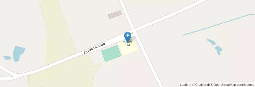Mapa de ubicacion de Escuela 194 en アルゼンチン, ミシオネス州, Departamento Leandro N. Alem, Municipio De Gobernador López.