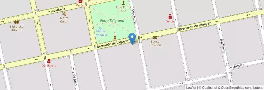 Mapa de ubicacion de Escuela 2 en 阿根廷, 布宜诺斯艾利斯省, Partido De Coronel De Marina Leonardo Rosales, Punta Alta.