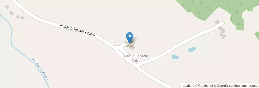Mapa de ubicacion de Escuela 206 en アルゼンチン, ミシオネス州, Departamento Leandro N. Alem, Municipio De Leandro N. Alem.
