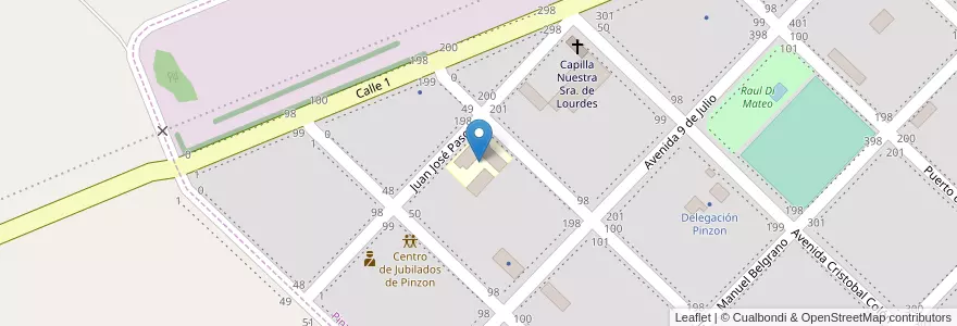 Mapa de ubicacion de Escuela 23 Remedios de Escalada en Argentina, Buenos Aires, Partido De Pergamino, Pinzón.