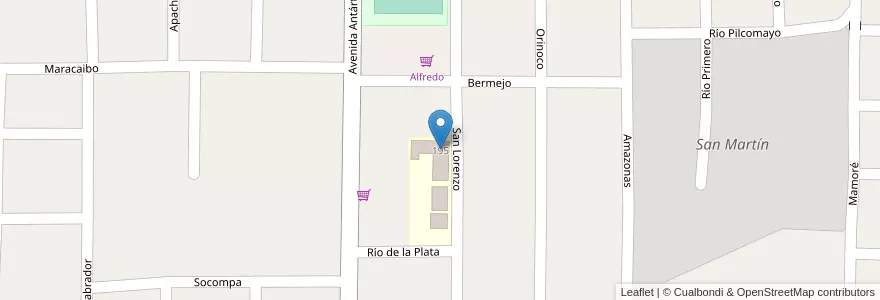Mapa de ubicacion de Escuela 234 en アルゼンチン, ミシオネス州, Departamento San Ignacio, Municipio De Jardín América.