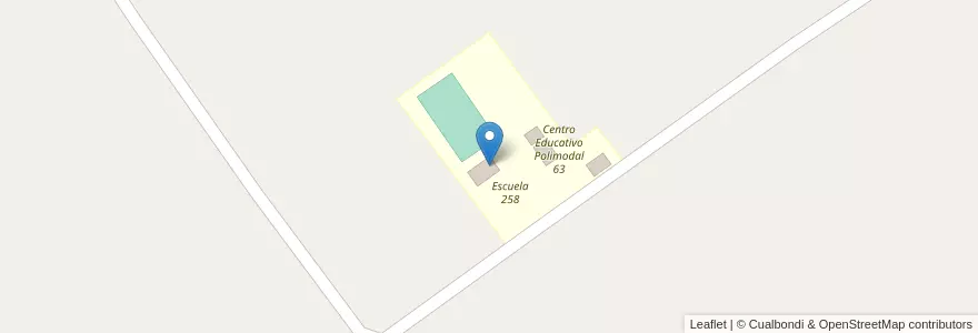 Mapa de ubicacion de Escuela 258 en アルゼンチン, ミシオネス州, Departamento Oberá, Municipio De Campo Ramón.