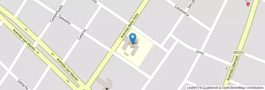 Mapa de ubicacion de Escuela 281 en 阿根廷, Misiones, Departamento Leandro N. Alem, Municipio De Leandro N. Alem, Leandro N. Alem.