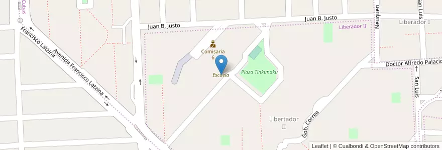 Mapa de ubicacion de Escuela en アルゼンチン, カタマルカ州, Departamento Capital, Municipio De San Fernando Del Valle De Catamarca, San Fernando Del Valle De Catamarca.