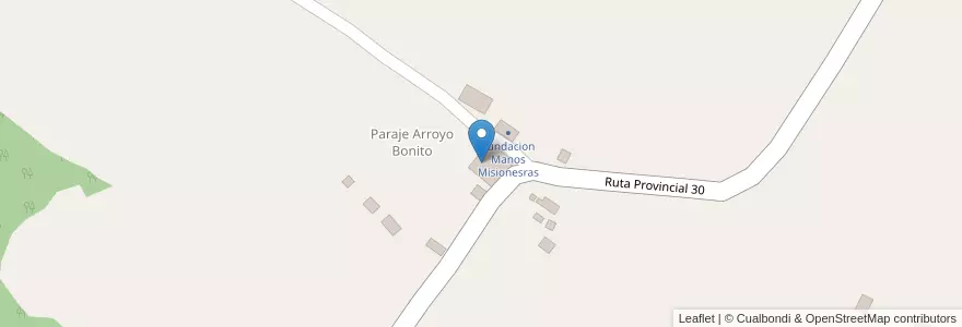 Mapa de ubicacion de Escuela 337 en Argentine, Misiones, Departamento Leandro N. Alem, Municipio De Arroyo Del Medio.