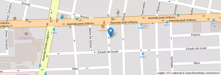 Mapa de ubicacion de Escuela 350 Provincia de Santa Fe en 아르헨티나, Santa Fe, Departamento Rosario, Municipio De Rosario, 로사리오.