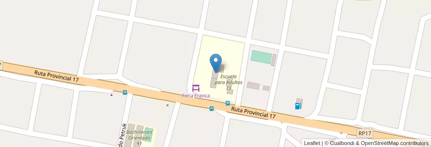 Mapa de ubicacion de Escuela 363 en アルゼンチン, ミシオネス州, Departamento General Manuel Belgrano, Municipio De Bernardo De Irigoyen.