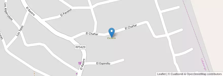 Mapa de ubicacion de Escuela en Argentine, Córdoba, Departamento Punilla, Pedanía San Roque, Municipio De Cabalango, Cabalango.