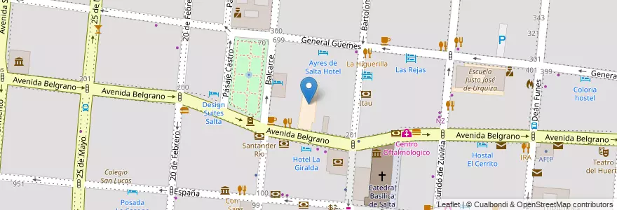 Mapa de ubicacion de Escuela 4007 Martin Miguel de Güemes en آرژانتین, Salta, Capital, Municipio De Salta, Salta.