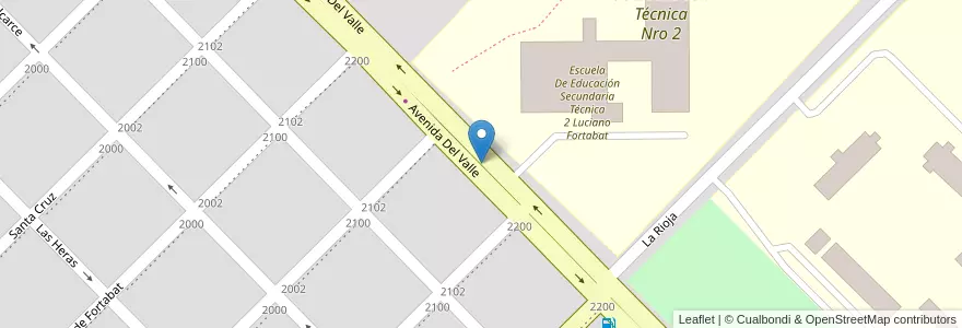 Mapa de ubicacion de Escuela 448 en Arjantin, Buenos Aires, Partido De Olavarría, Olavarría.