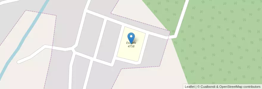 Mapa de ubicacion de Escuela 4758 en Arjantin, Salta, General San Martín, Municipio De Profesor Salvador Mazza, Profesor Salvador Mazza.