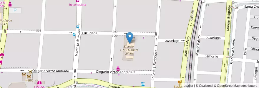 Mapa de ubicacion de Escuela 5-002 Adela Ponce de Bosshardt en آرژانتین, شیلی, Mendoza, Departamento Capital, Ciudad De Mendoza, Sección 5ª Residencial Sur.