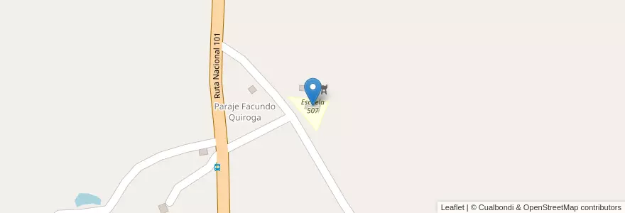 Mapa de ubicacion de Escuela 507 en アルゼンチン, ミシオネス州, Departamento General Manuel Belgrano, Municipio De Bernardo De Irigoyen.