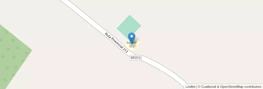 Mapa de ubicacion de Escuela 523 en 아르헨티나, Misiones, Departamento Montecarlo, Municipio De Caraguatay.