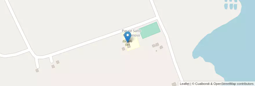 Mapa de ubicacion de Escuela 549 en 阿根廷, Misiones, Departamento Cainguás, Municipio De Dos De Mayo.