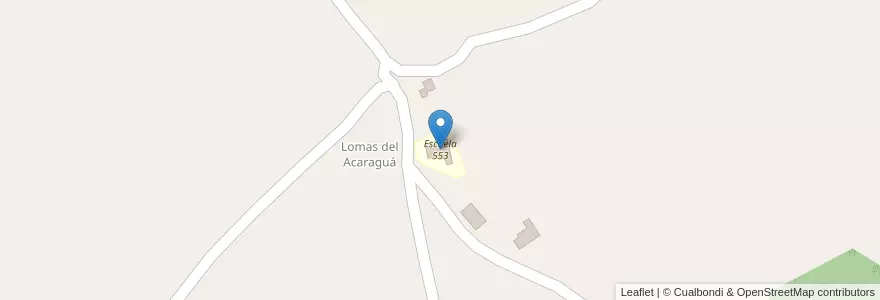 Mapa de ubicacion de Escuela 553 en 阿根廷, Misiones, Departamento Oberá, Municipio De Campo Ramón.