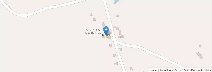 Mapa de ubicacion de Escuela 564 en Argentinien, Misiones, Departamento Guaraní, Municipio De El Soberbio.