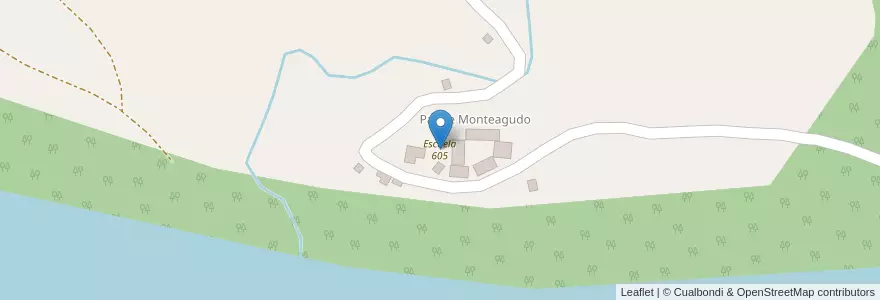 Mapa de ubicacion de Escuela 605 en Бразилия, Южный Регион, Риу-Гранди-Ду-Сул, Região Geográfica Intermediária De Ijui, Região Geográfica Imediata De Três Passos.