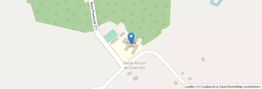 Mapa de ubicacion de Escuela 626 en Argentinië, Misiones, Departamento San Javier, Municipio De San Javier.
