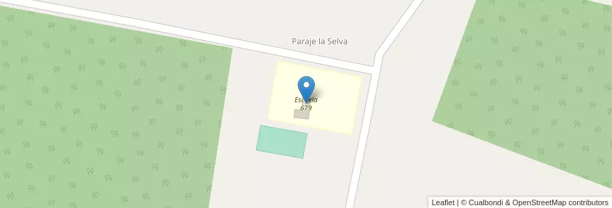 Mapa de ubicacion de Escuela 679 en 阿根廷, Misiones, Departamento General Manuel Belgrano, Municipio De Comandante Andresito.