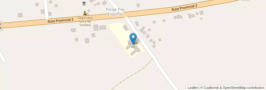 Mapa de ubicacion de Escuela 68 en Argentinië, Misiones, Departamento San Javier, Municipio De San Javier.