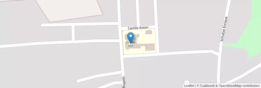 Mapa de ubicacion de Escuela 880 en Argentinië, Misiones, Departamento Eldorado, Municipio De Eldorado, Eldorado.