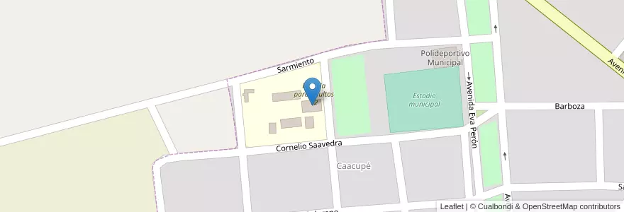 Mapa de ubicacion de Escuela 929 en آرژانتین, Misiones, Departamento Eldorado, Municipio De Colonia Delicia, Colonia Delicia.