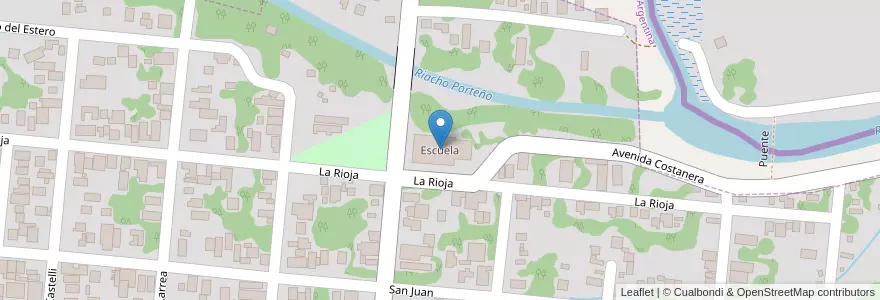 Mapa de ubicacion de Escuela en Argentinien, Formosa, Departamento Pilcomayo, Municipio De Clorinda, Clorinda.