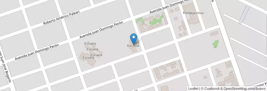 Mapa de ubicacion de Escuela en 아르헨티나, Formosa, Departamento Pilcomayo, Municipio De Clorinda, Clorinda.