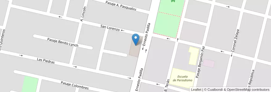 Mapa de ubicacion de escuela adventista en Arjantin, Tucumán, San Miguel De Tucumán, Departamento Capital, San Miguel De Tucumán.
