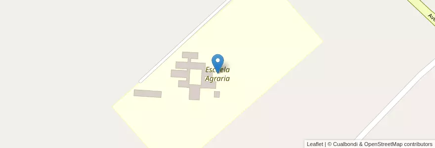 Mapa de ubicacion de Escuela Agraria en Arjantin, Buenos Aires, Partido De Las Flores.