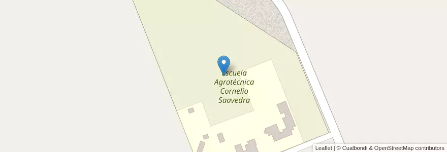 Mapa de ubicacion de Escuela Agrotécnica Cornelio Saavedra en アルゼンチン, サンフアン州, チリ, Iglesia.