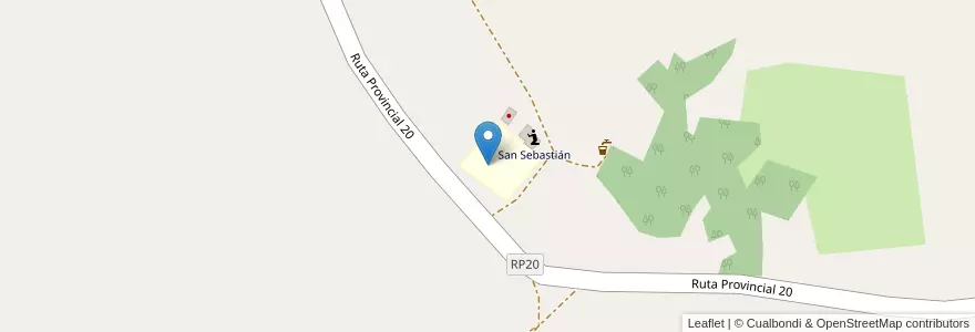 Mapa de ubicacion de Escuela Aguada del Overo en アルゼンチン, チリ, ネウケン州, Departamento Catán Lil.
