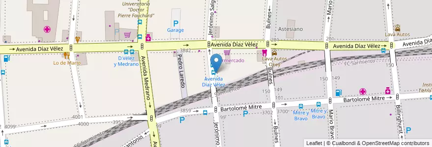 Mapa de ubicacion de Escuela Alamos, Almagro en Argentine, Ciudad Autónoma De Buenos Aires, Comuna 5, Buenos Aires.