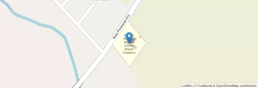 Mapa de ubicacion de Escuela Albergue Teniente Coronel Alvarez Condarco en Argentina, San Juan, Chile, Calingasta.