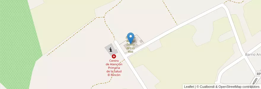 Mapa de ubicacion de Escuela Benita Dávila de Los Ríos en Arjantin, San Juan, Şili, Albardón.