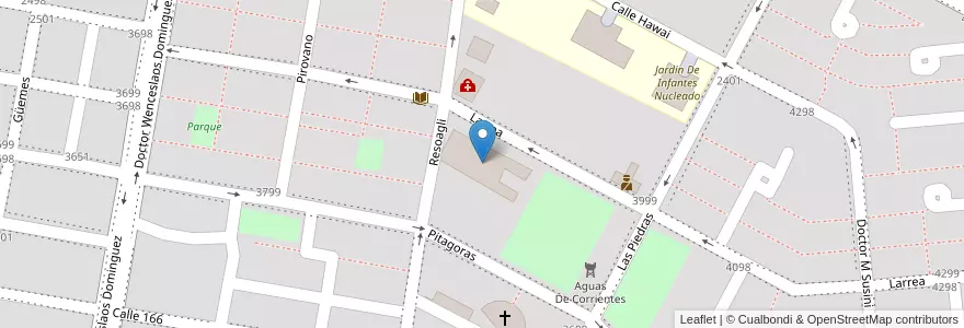 Mapa de ubicacion de Escuela Comercial Arturo Illia en 阿根廷, Corrientes, Departamento Capital, Corrientes, Corrientes.