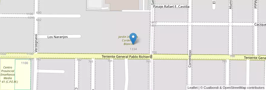 Mapa de ubicacion de Escuela Cristian Evangelica de Neuquen (ECEN) Primaria N°005-1 en アルゼンチン, チリ, ネウケン州, Departamento Confluencia, Municipio De Neuquén, Neuquén.