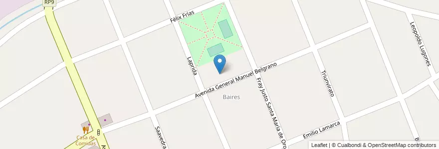 Mapa de ubicacion de Escuela De Adultos Nº 747 en Аргентина, Буэнос-Айрес, Partido De Tigre, Don Torcuato.