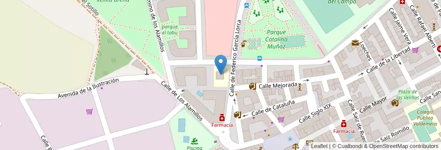 Mapa de ubicacion de Escuela de Adultos en Испания, Мадрид, Мадрид, Cuenca Del Henares, Velilla De San Antonio.