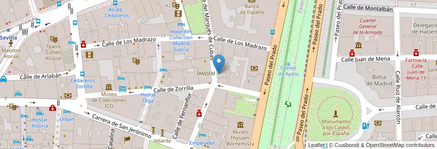 Mapa de ubicacion de Escuela de Arte de Madrid N.2 en Espanha, Comunidade De Madrid, Comunidade De Madrid, Área Metropolitana De Madrid Y Corredor Del Henares, Madrid.