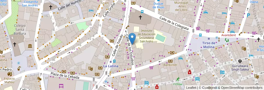 Mapa de ubicacion de Escuela de Arte de Madrid N.3 en Sepanyol, Comunidad De Madrid, Comunidad De Madrid, Área Metropolitana De Madrid Y Corredor Del Henares, Madrid.