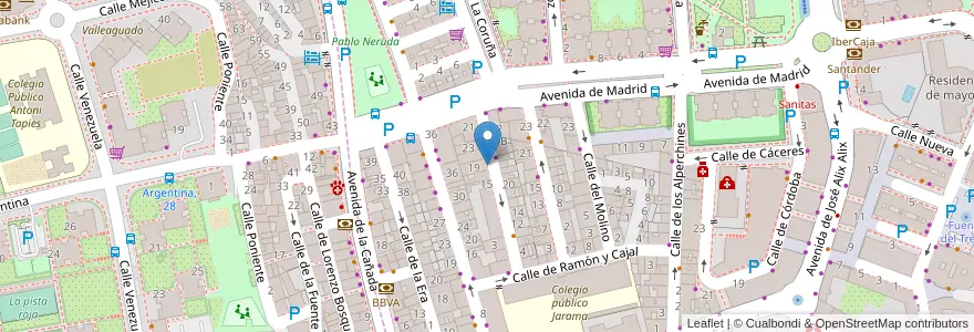 Mapa de ubicacion de Escuela de Baile Dance On en Испания, Мадрид, Мадрид, Área Metropolitana De Madrid Y Corredor Del Henares, San Fernando De Henares, Coslada.